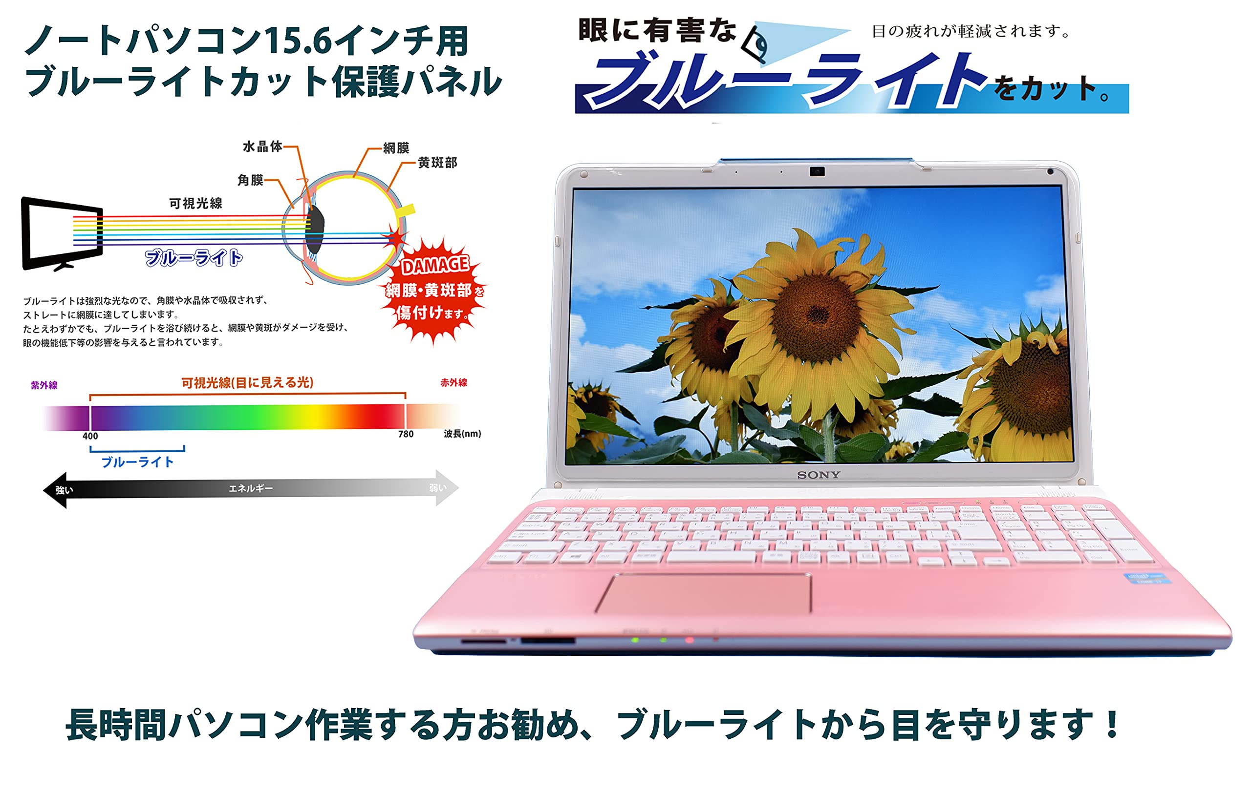 Amazon | SAIL ADVANCE(セイルアドバンス) 15.6型 目に優しい ブルー